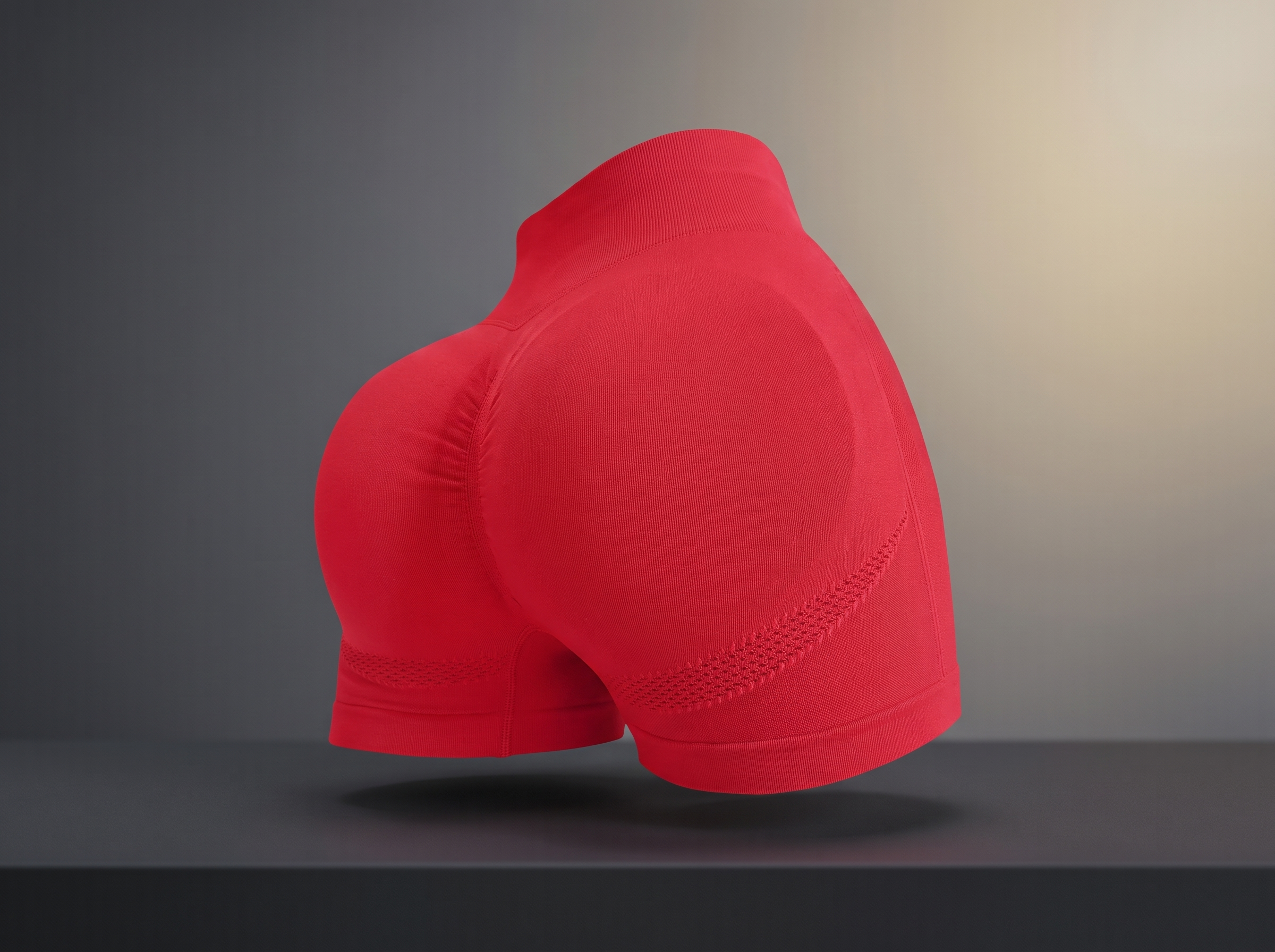 ForgeFit seamless gym shorts, red